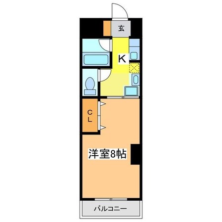 サニーメイトとがわの物件間取画像